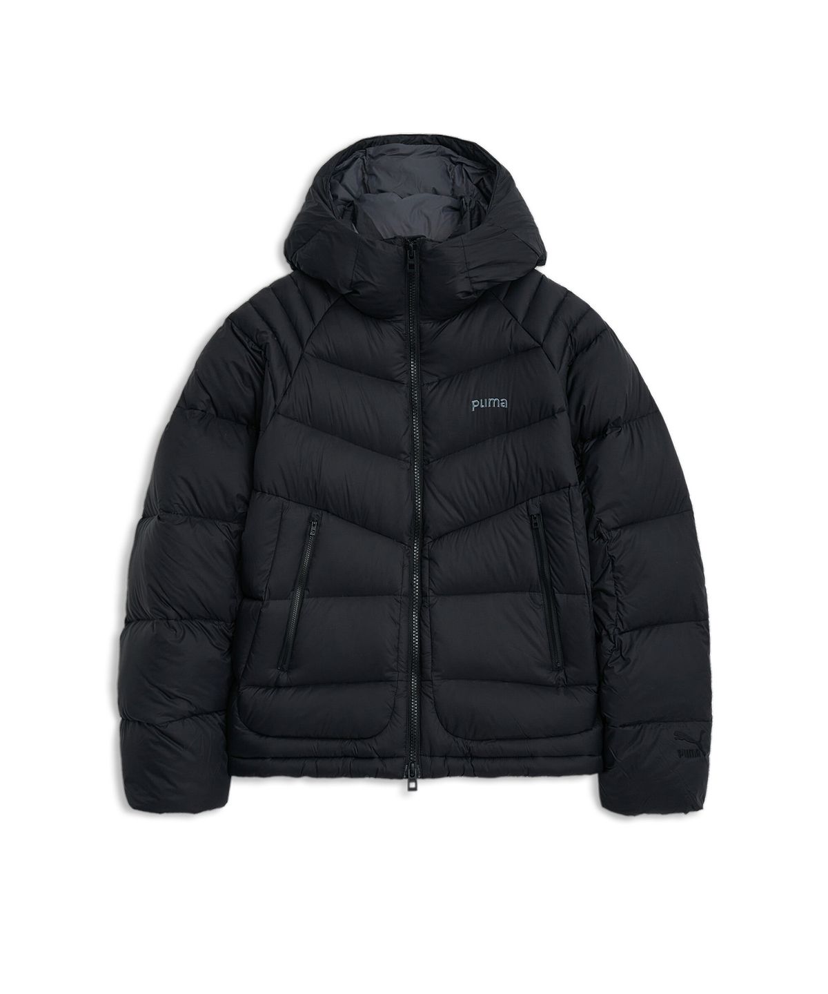 푸마(PUMA) 울트라2 아이콘 팝 다운 자켓 - 블랙:그레이 / 940195-01