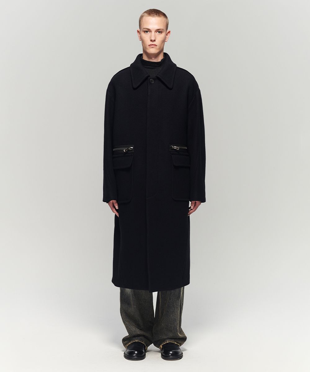 【MAISON MINED】23FW★ ORVINI BALMACAAN COAT MUSINSA | MAISON MINED ORVINI BALMACAAN COAT NAVY