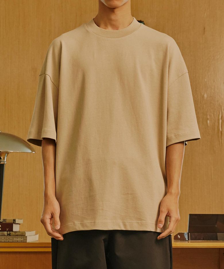 DAILY SUPIMA HEAVY WEIGHT TEE (BEIGE)