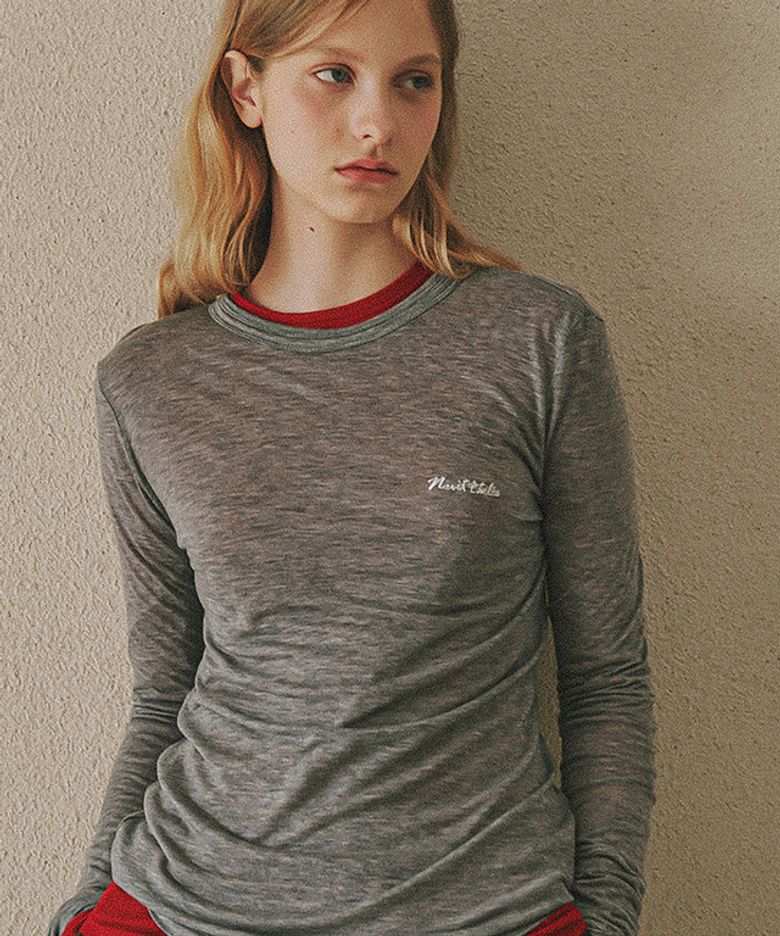 NUIT FLAT LONG SLEEVE GREY
