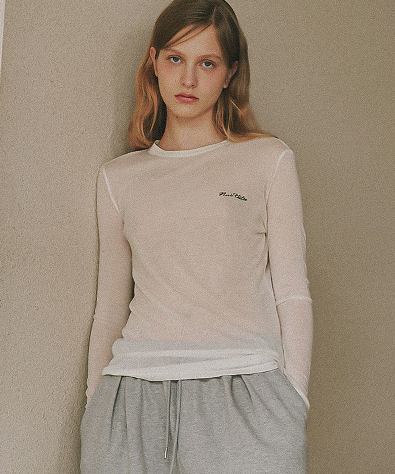 NUIT FLAT LONG SLEEVE IVORY