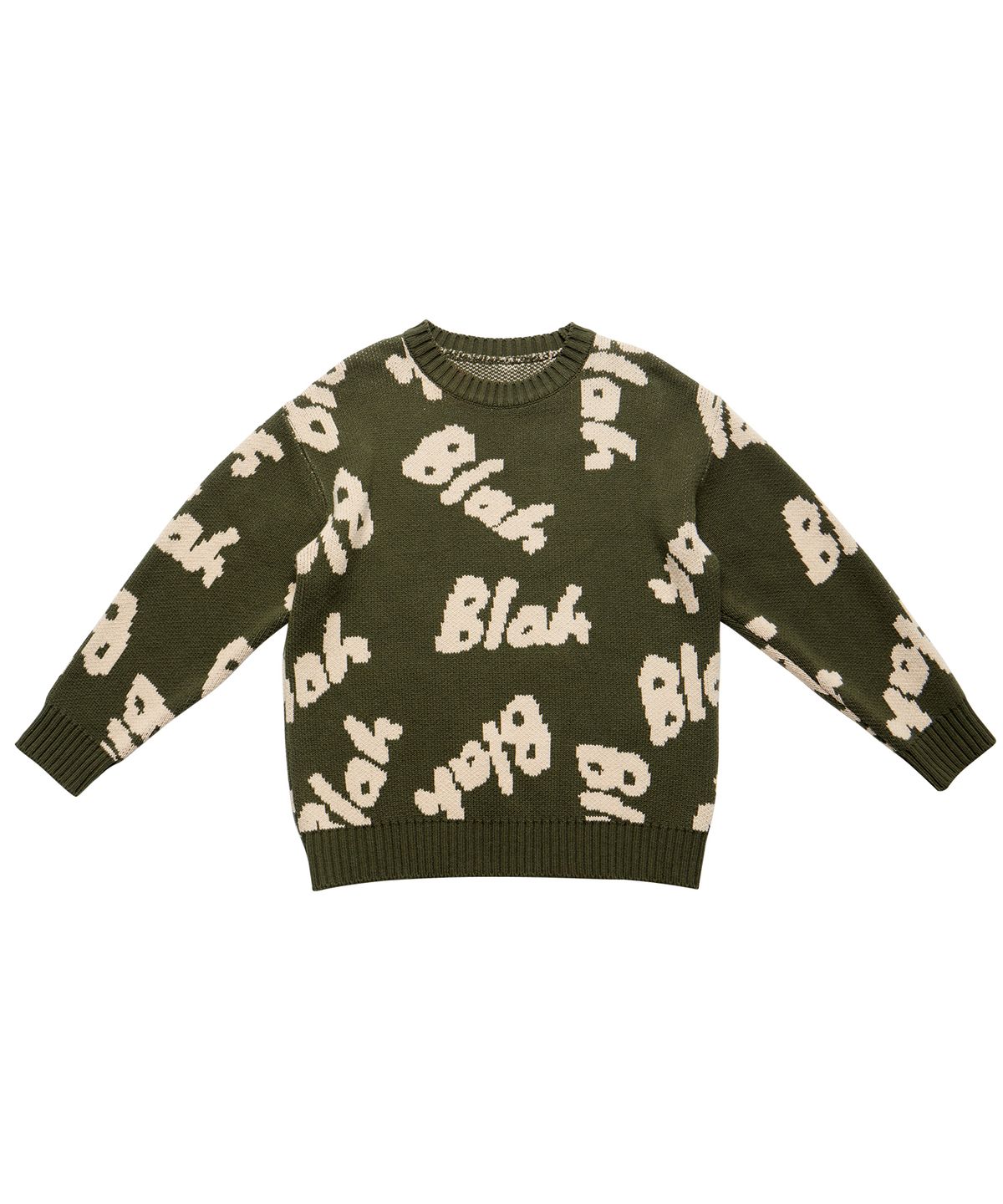 블라블라키아(BLABLAKIA) BLAH LOGO KNIT (KHAKI)