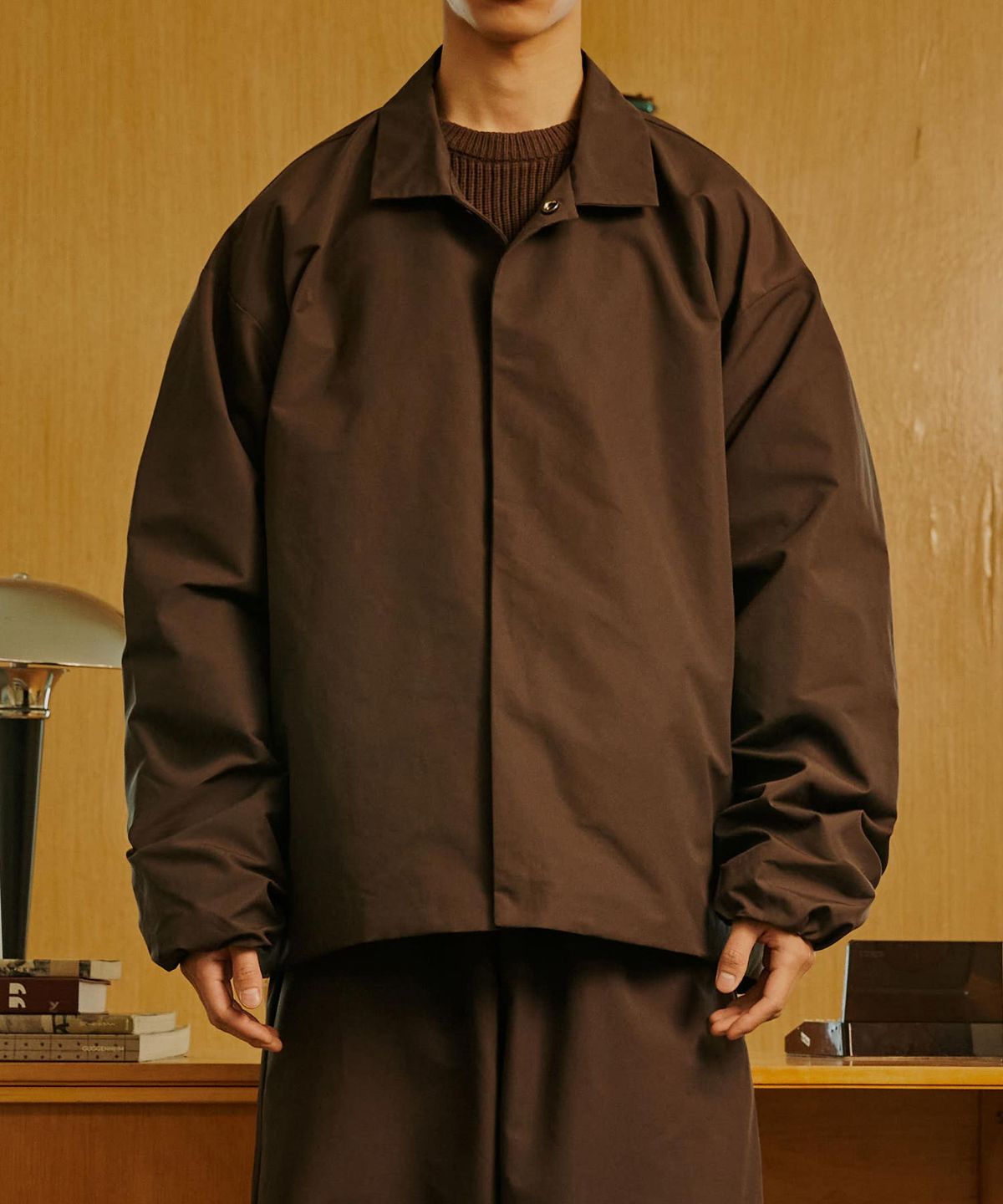 더트(DURT) URBAN COACH JACKET (DARK BROWN)