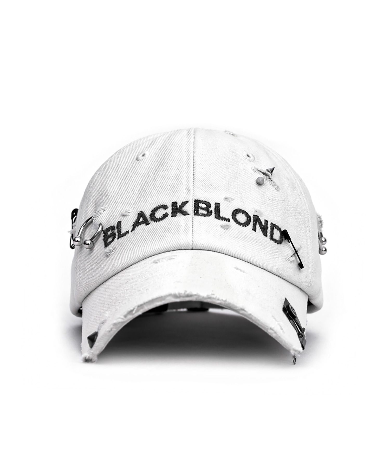 キャップ BLACKBLOND Bibbidi lip piercing custom denim cap black 232CP MUSINSA | BLACKBLOND Vivid Ript Piercing Custom Denim Cap