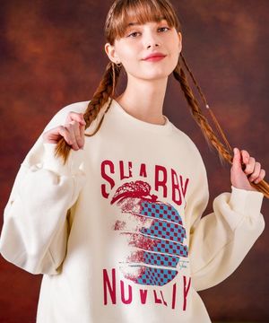 샤비애플 맨투맨 아이보리 HSMT3544