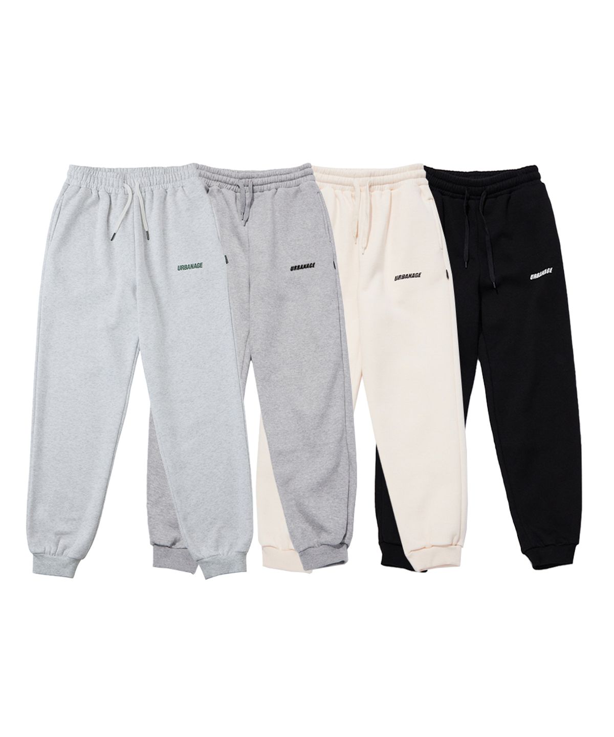 어반에이지(URBANAGE) [2PACK] 베이직 조거 트레이닝 팬츠 (4 Colors)