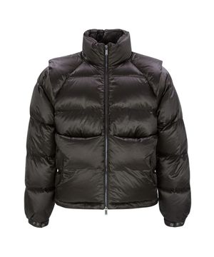 3D-PANELLED PUFFER DOWN JACKET (DEEP BROWN)