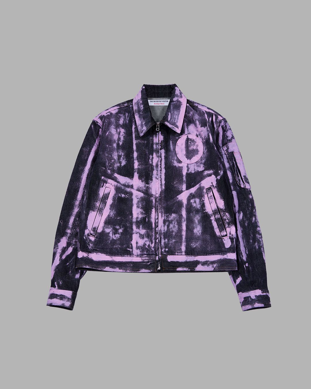 ★THE MUSEUM VISITOR★ HAND PAINTED DENIM JACKET PINK 10121 MUSINSA | THE MUSEUM VISITOR HAND PAINTED DENIM JACKET - PINK
