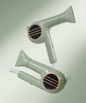 BLDC 항공모터 1700W 접이식 컴팩트 가벼운 드라이기 에어플립 레트로그린