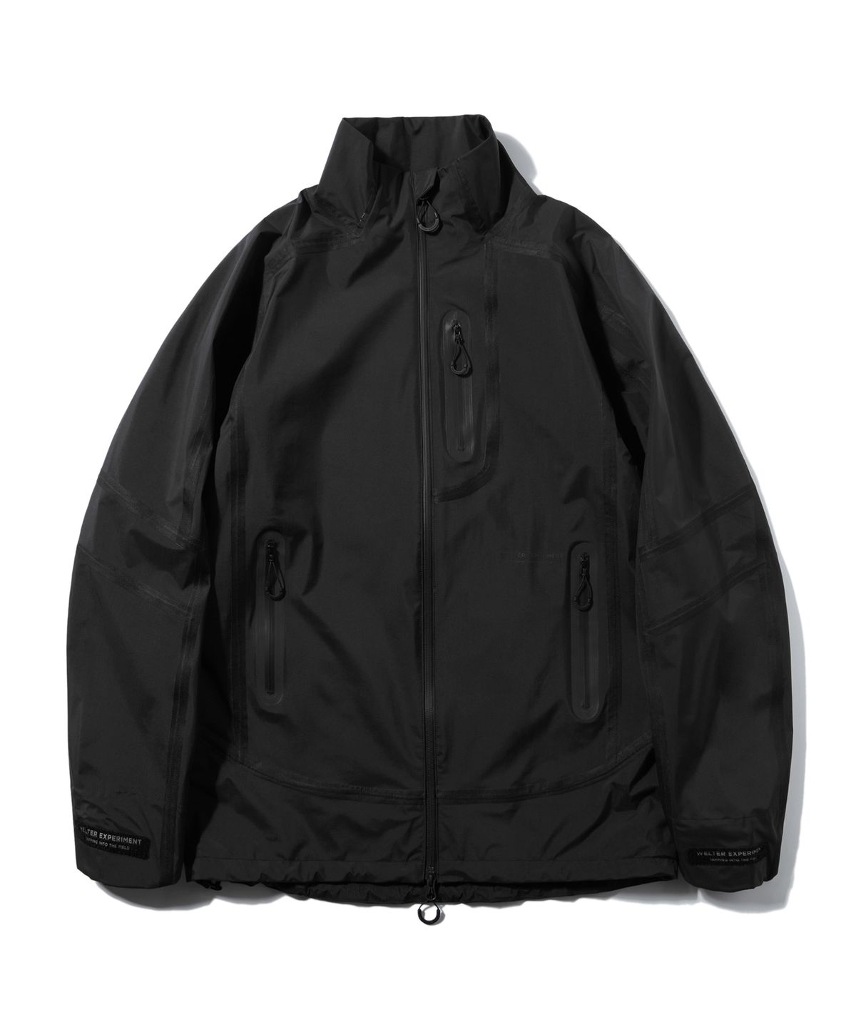 웰터 익스페리먼트(WELTER EXPERIMENT) WOL026_3LAYER SEAMSEALING STAND SHELL JACKET_Black