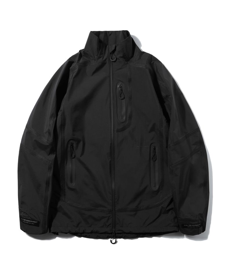 WOL026_3LAYER SEAMSEALING STAND SHELL JACKET_Black