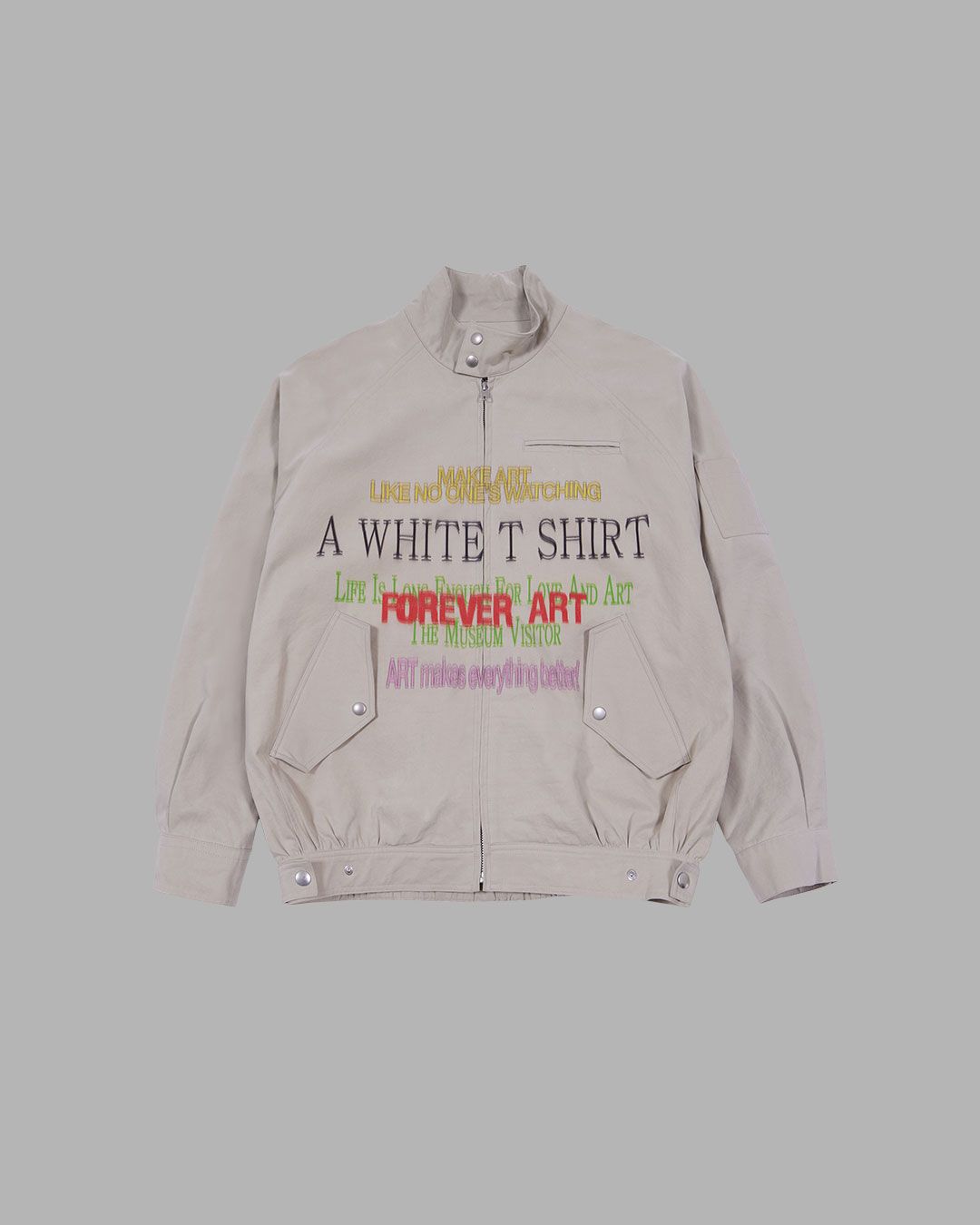 関税込☆THE MUSEUM VISITOR★LETTERING PRINTED COTTON BLOUSON MUSINSA | THE MUSEUM VISITOR LETTERING PRINTED COTTON