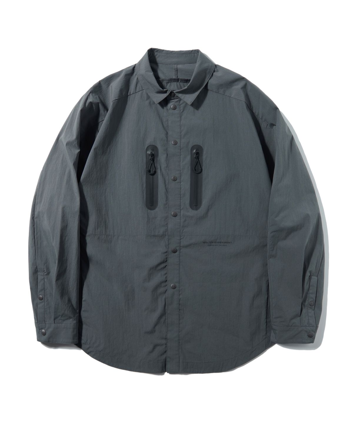 웰터 익스페리먼트(WELTER EXPERIMENT) WCL006_LIGHT REFLECTION POCKET SHIRTS_Charcoal