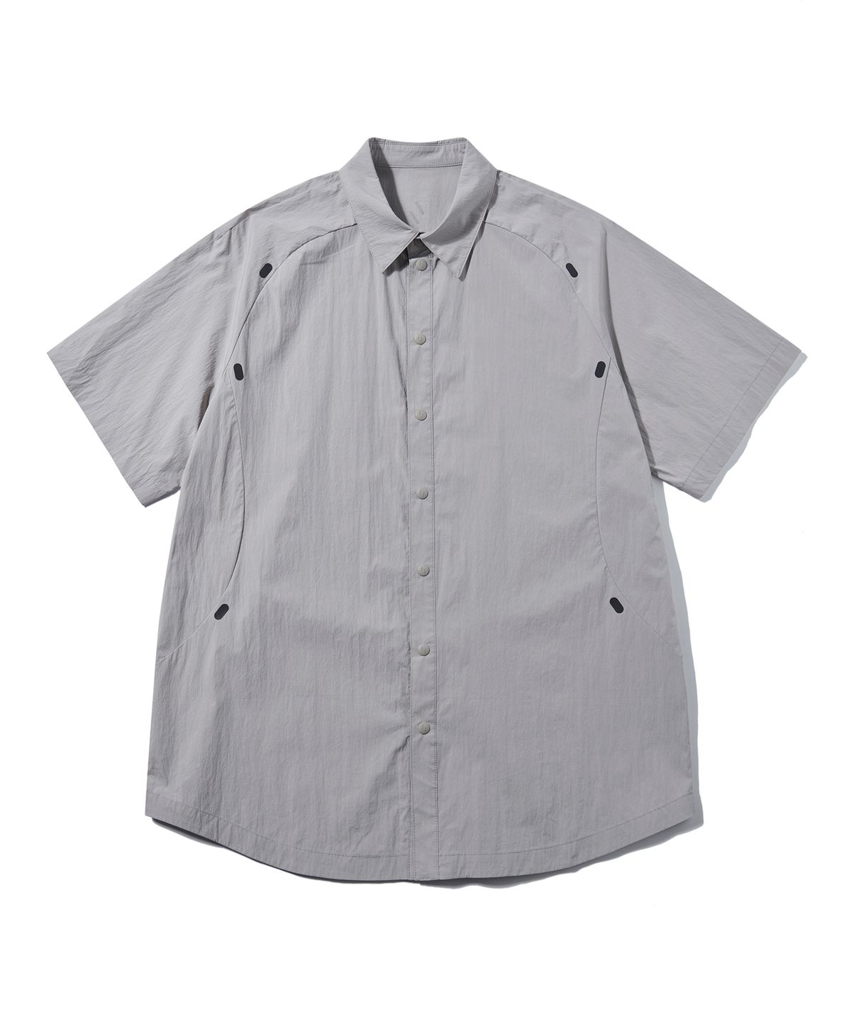 웰터 익스페리먼트(WELTER EXPERIMENT) WCL010_LIGHT REFLECTION POINT HALF SHIRTS_Warm Gray