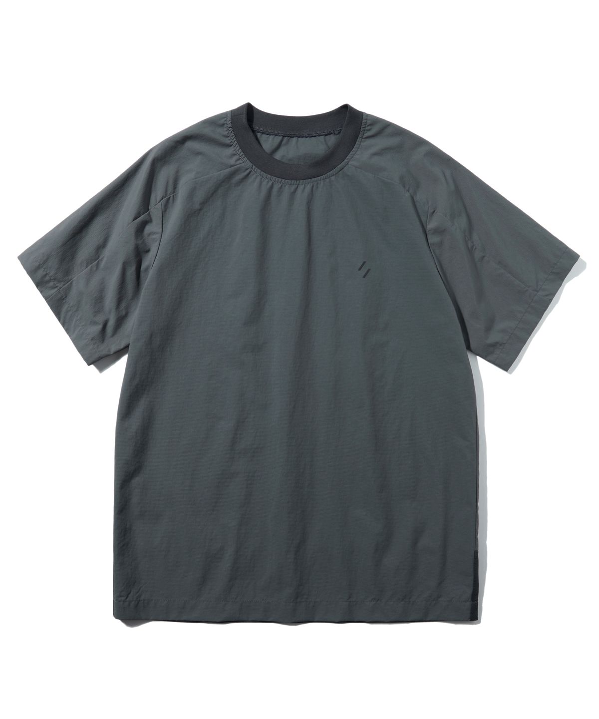 웰터 익스페리먼트(WELTER EXPERIMENT) WDT003_AMON MESH PULLOVER_Charcoal