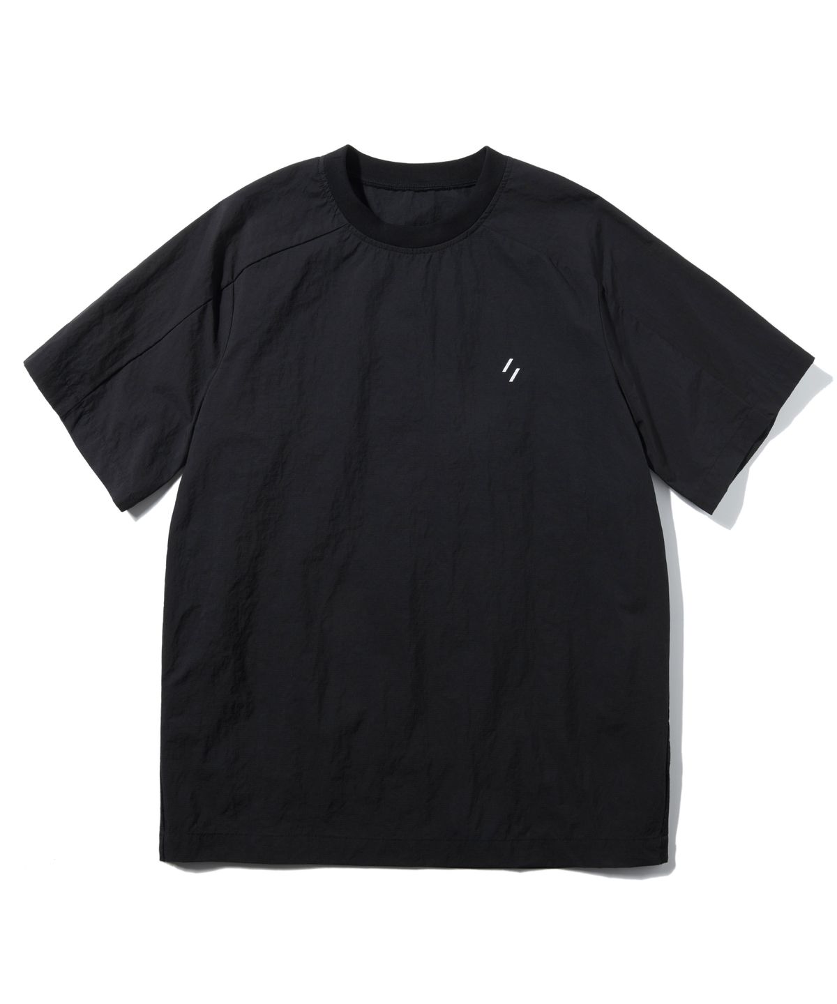 웰터 익스페리먼트(WELTER EXPERIMENT) WDT004_AMON MESH PULLOVER_Black