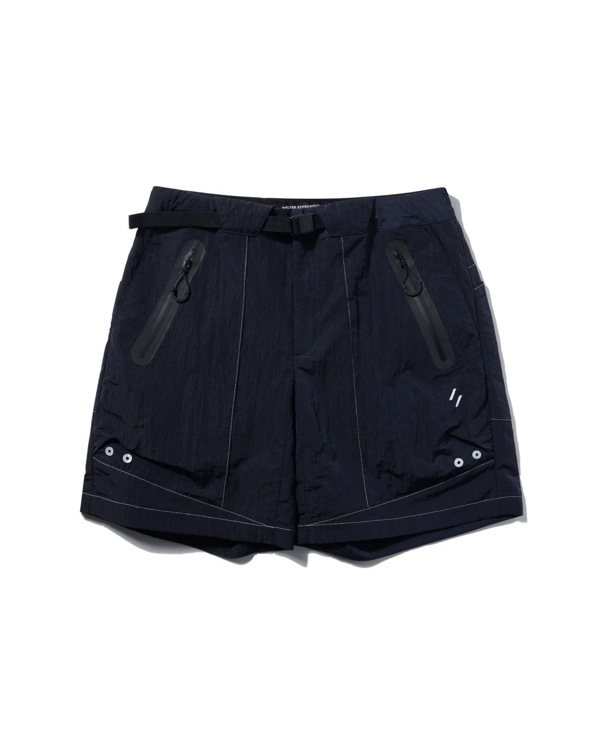 웰터 익스페리먼트(WELTER EXPERIMENT) WSP005_LIGHT REFLECTION RIP STOP HALF PANTS_Navy