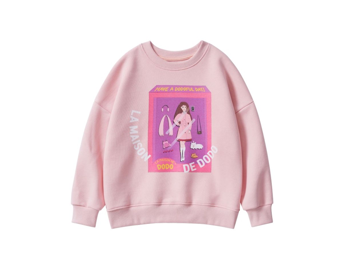 라메종드도도(LA MAISON DE DODO) SImply Dodo Sweatshirt with Doll Box (Baby Pink)_ 맨투맨