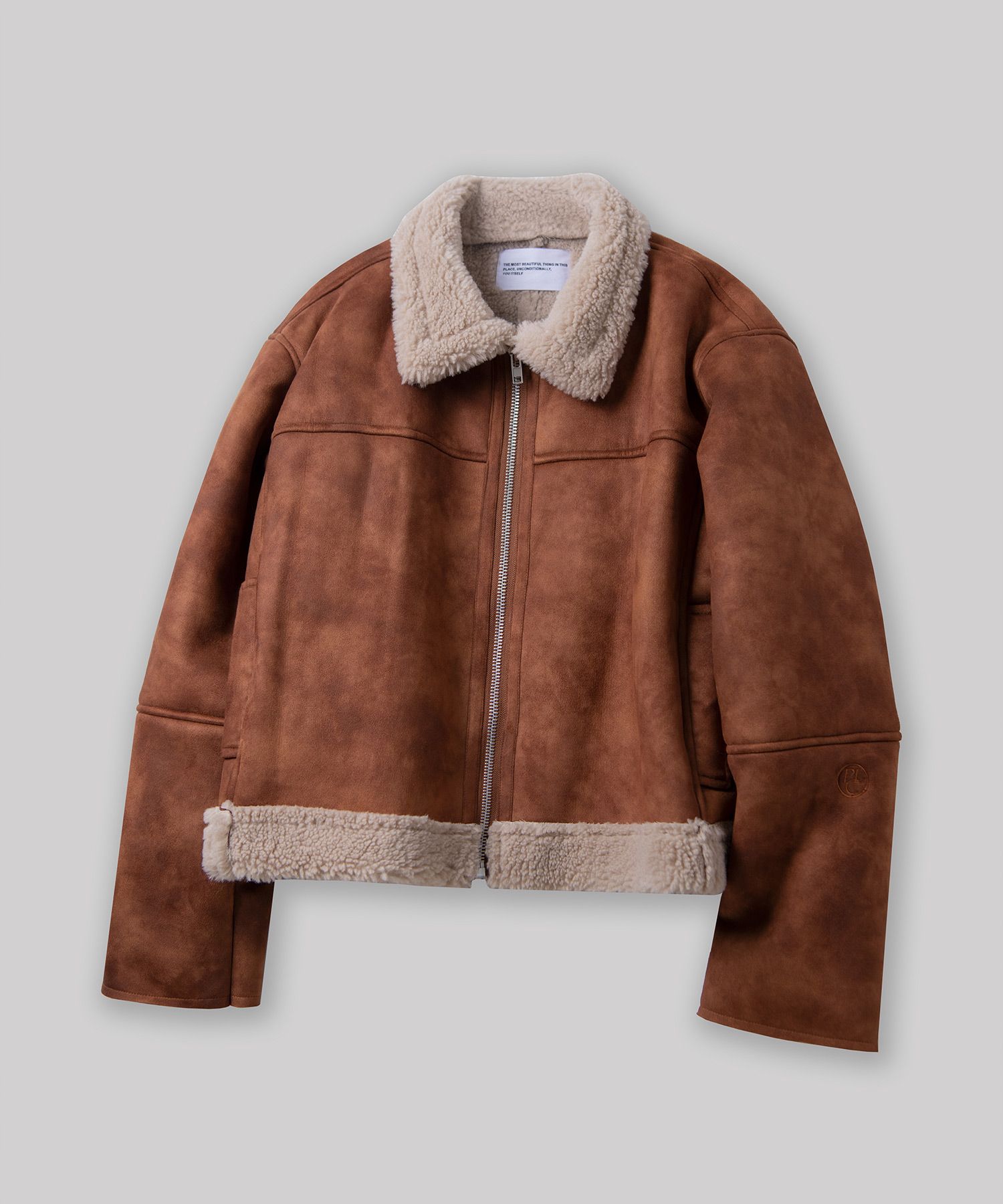 MUSINSA | PLACE STUDIO Vintage washed minimal suede mouton
