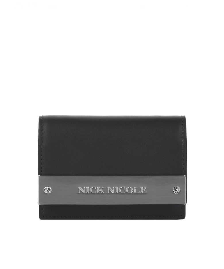 CRYSTAL ACCORDION WALLET_BLACK