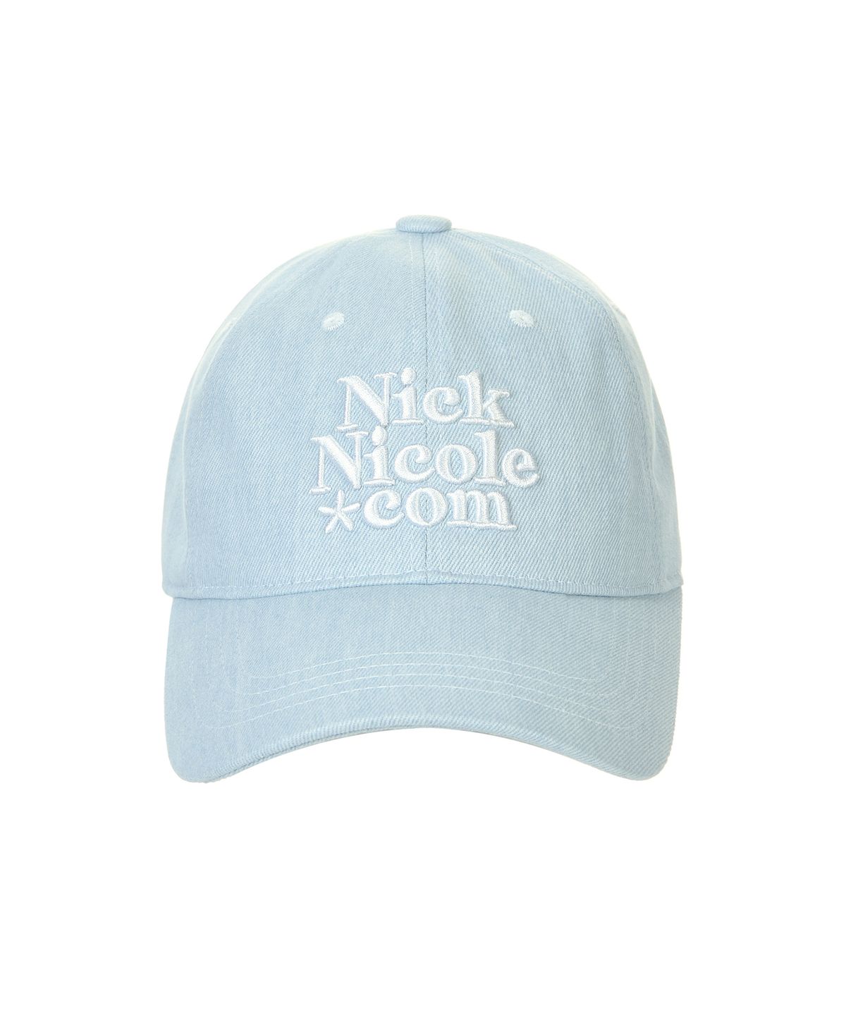 닉앤니콜(NICK&NICOLE) NN DOTCOM SIGNATURE BALL CAP_DENIM SKY BLUE