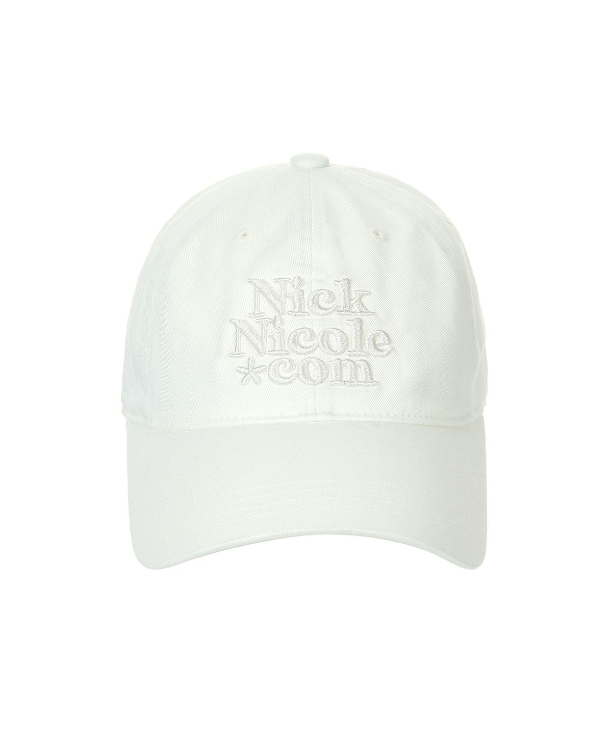 닉앤니콜(NICK&NICOLE) NN DOTCOM SIGNATURE BALL CAP_REAL WHITE