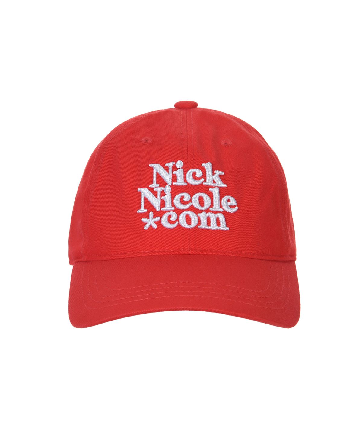 닉앤니콜(NICK&NICOLE) NN DOTCOM SIGNATURE BALL CAP_RED