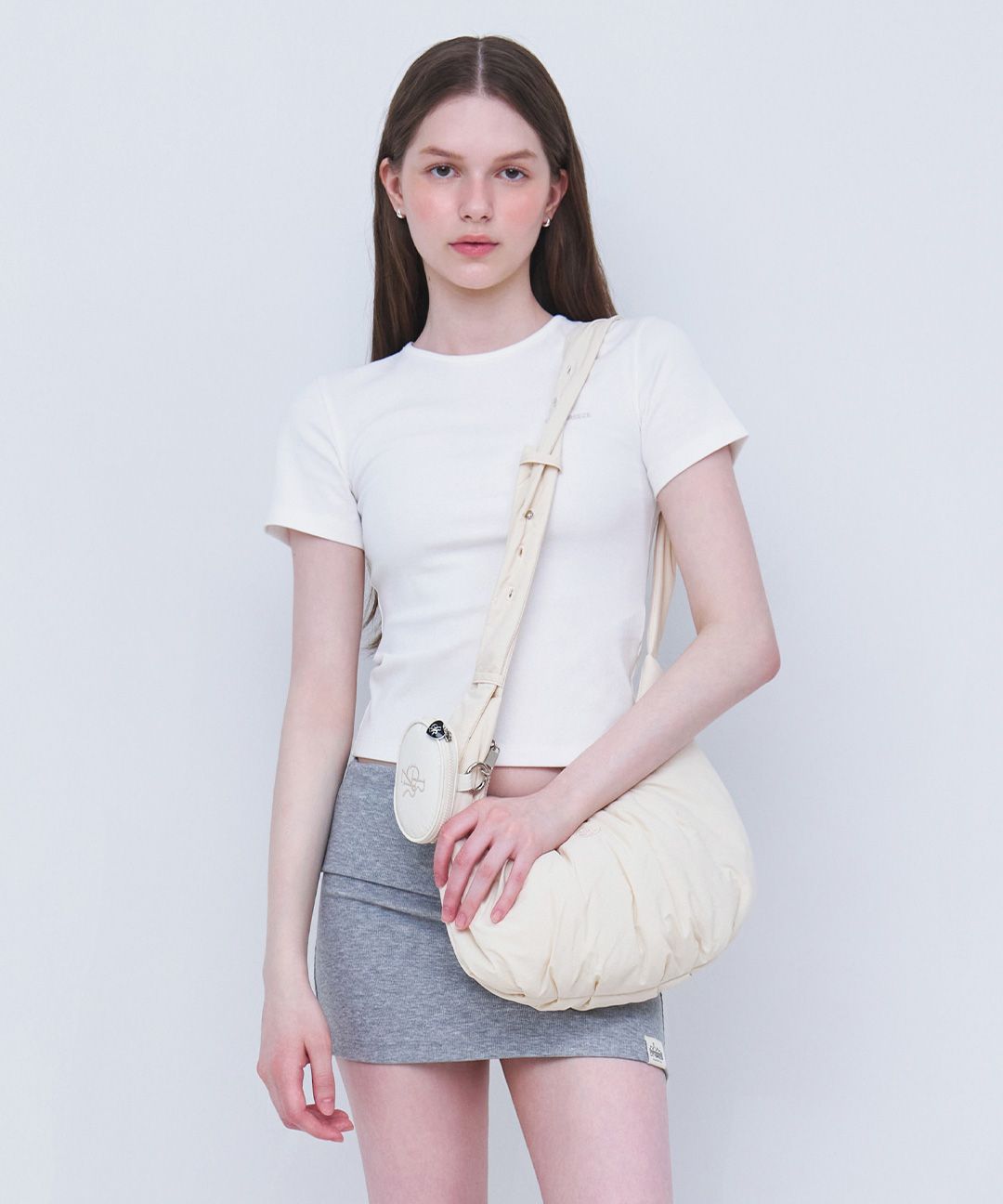MUSINSA | CITYBREEZE WOMAN Circlego padded hobo bag_CREAM