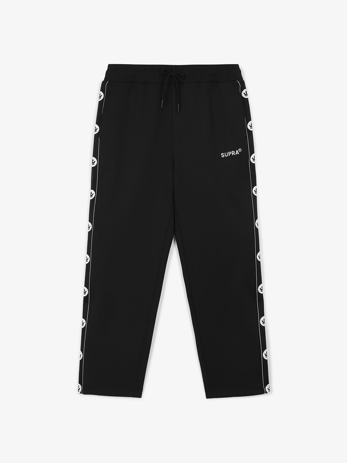 수프라(SUPRA) 에센셜 사이드 테이프드 트랙 셋업 하의(BLACK)