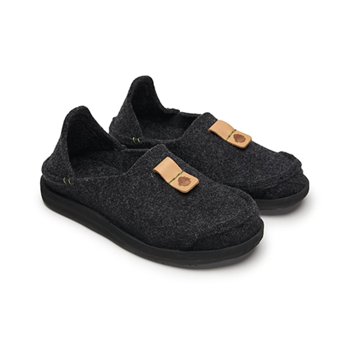 사토리산(SATORISAN) 우와바키 울 블랙 로퍼 UWABAKI WOOL BLACK 1200940101