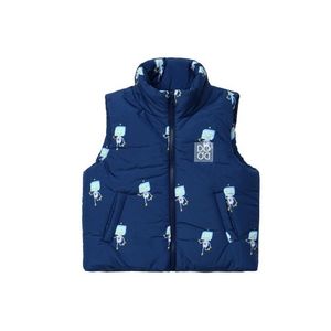 IAM D Vest with Robot (Dark Sapphire)_패딩조끼