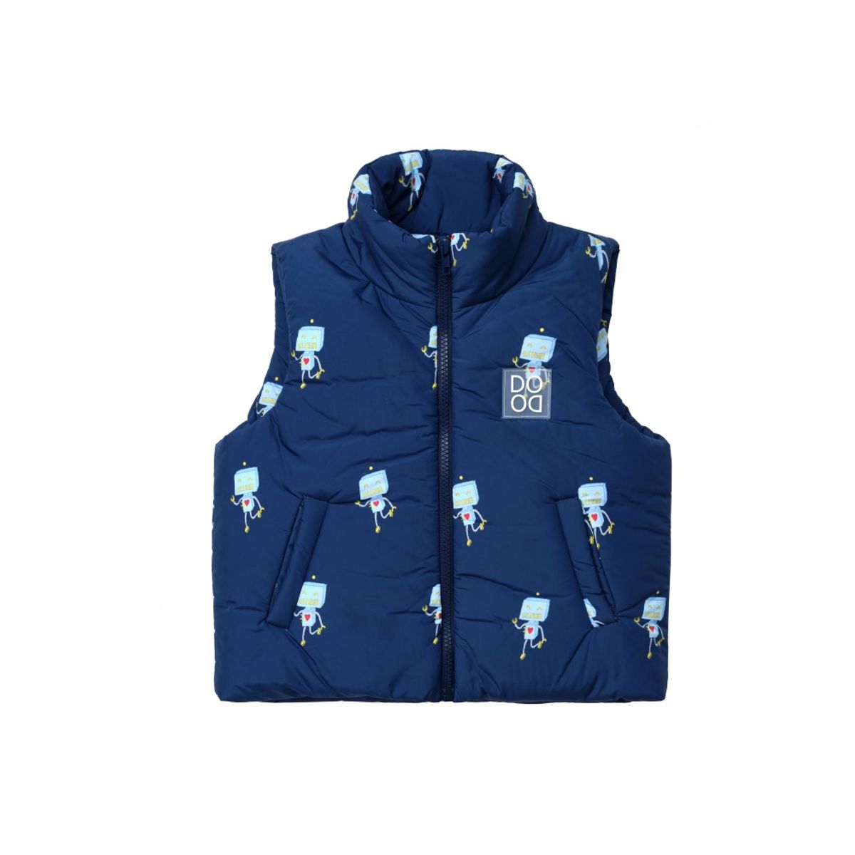라메종드도도(LA MAISON DE DODO) IAM D Vest with Robot (Dark Sapphire)_패딩조끼