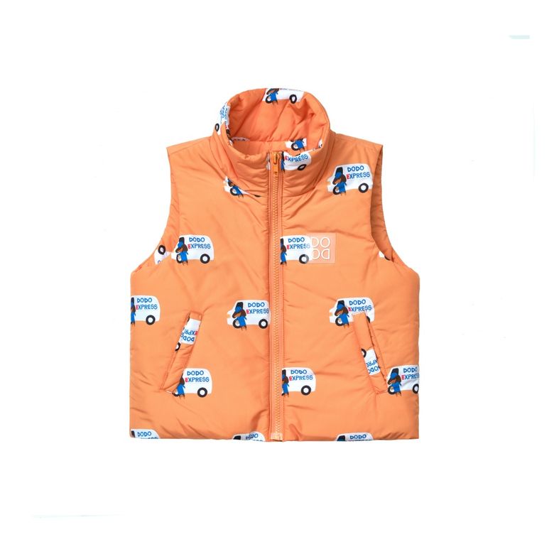 IAM D Vest with Dodo Express (Orange Peal)_패딩조끼
