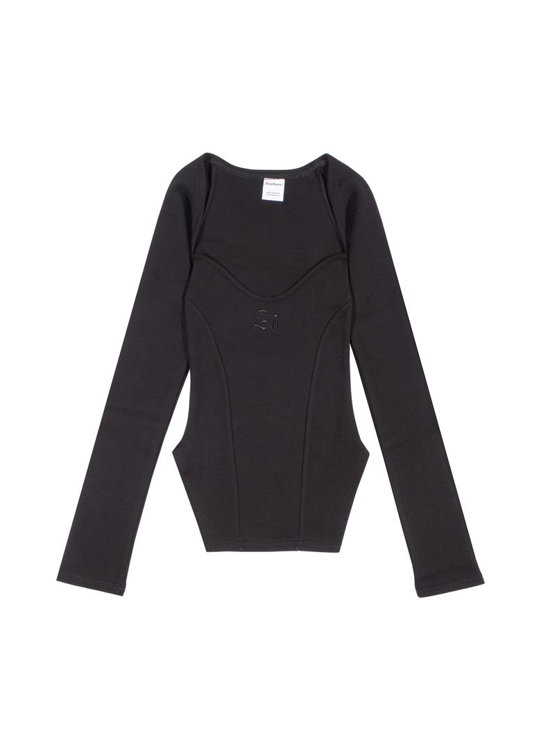 스퀘어넥 볼레로 탑 (Black)