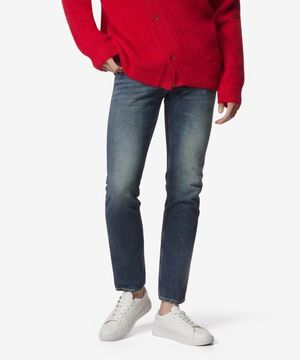 슬림 키이스 데님 팬츠 - 블루 / UP5022DF0042812