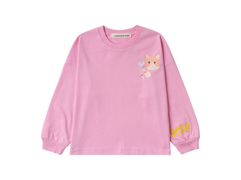 Oversized Toyhearted T-Shirt (Pink)_긴팔 티셔츠