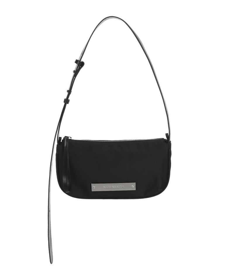CRYSTAL POUND NYLON BAG_BLACK