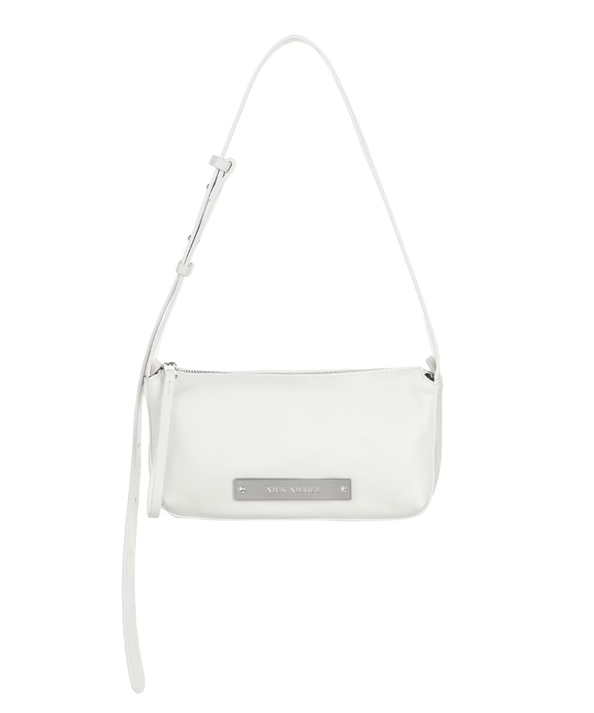 닉앤니콜(NICK&NICOLE) CRYSTAL POUND LEATHER BAG_CREAM