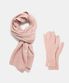 premium muffler gloves set (M024_pink)