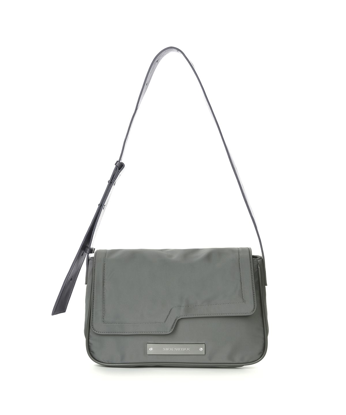 닉앤니콜(NICK&NICOLE) CRYSTAL WAVE POINT MESSENGER BAG_CHARCOAL