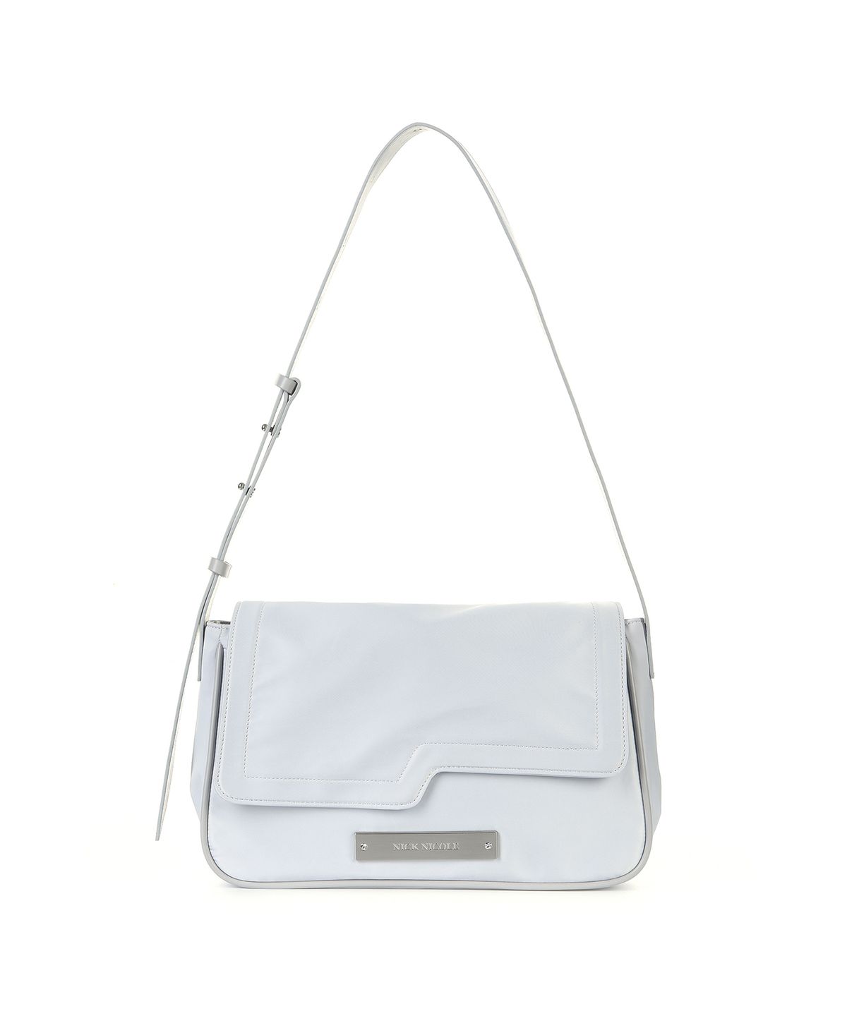 닉앤니콜(NICK&NICOLE) CRYSTAL WAVE POINT MESSENGER BAG_SILVER