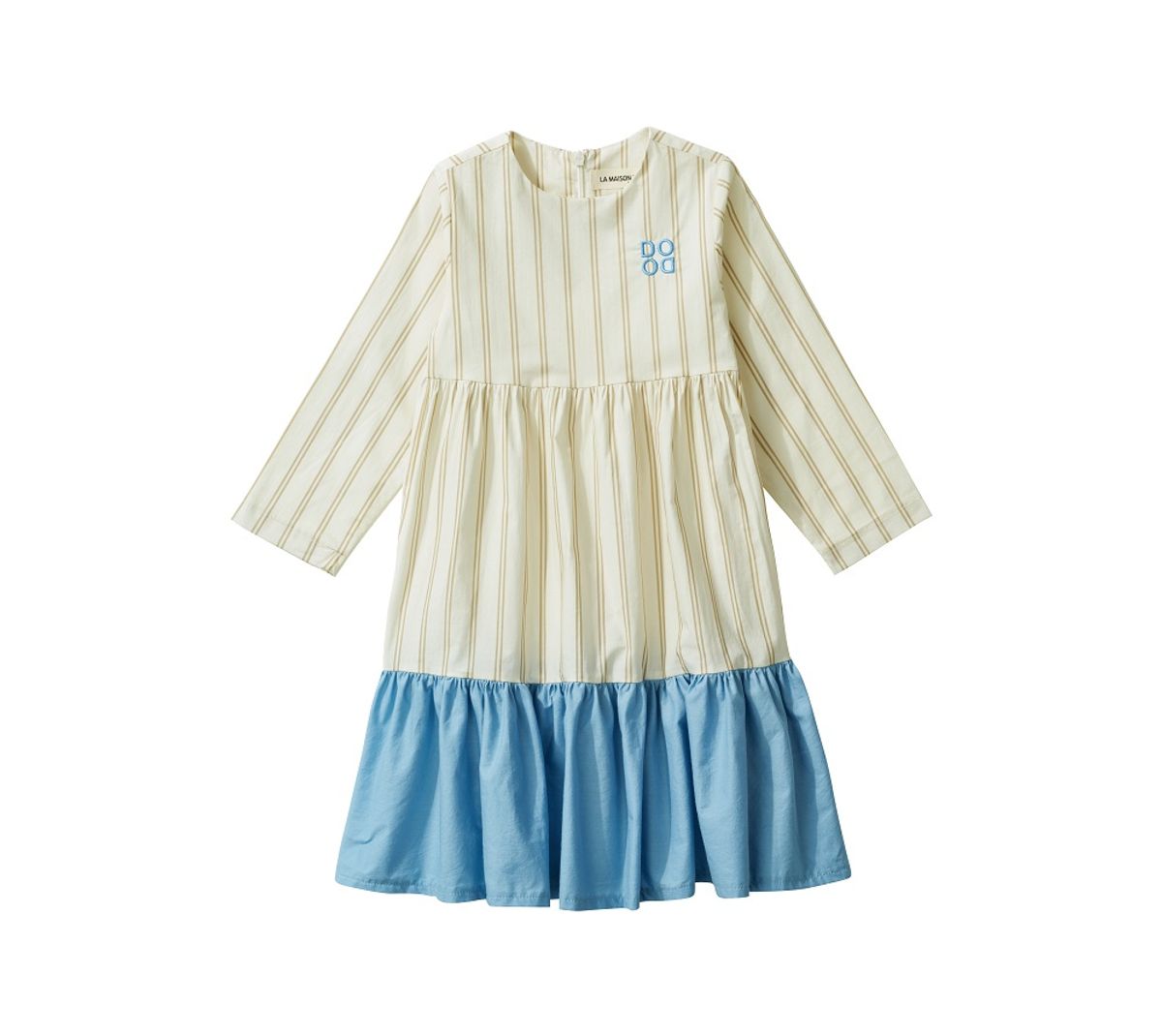 라메종드도도(LA MAISON DE DODO) Simpler Color Block Dress (Baby Blue Eyes)_투톤 원피스