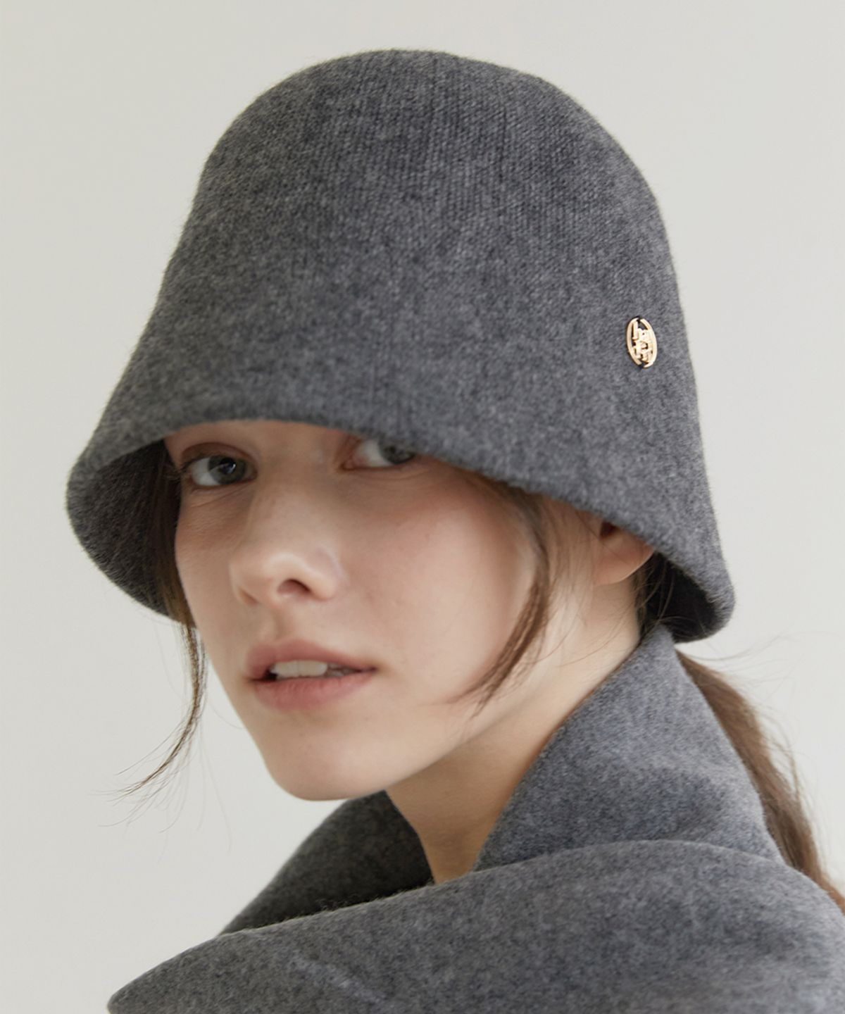 할렌(HALDEN) wool knit bucket hat (C033_charcoal)