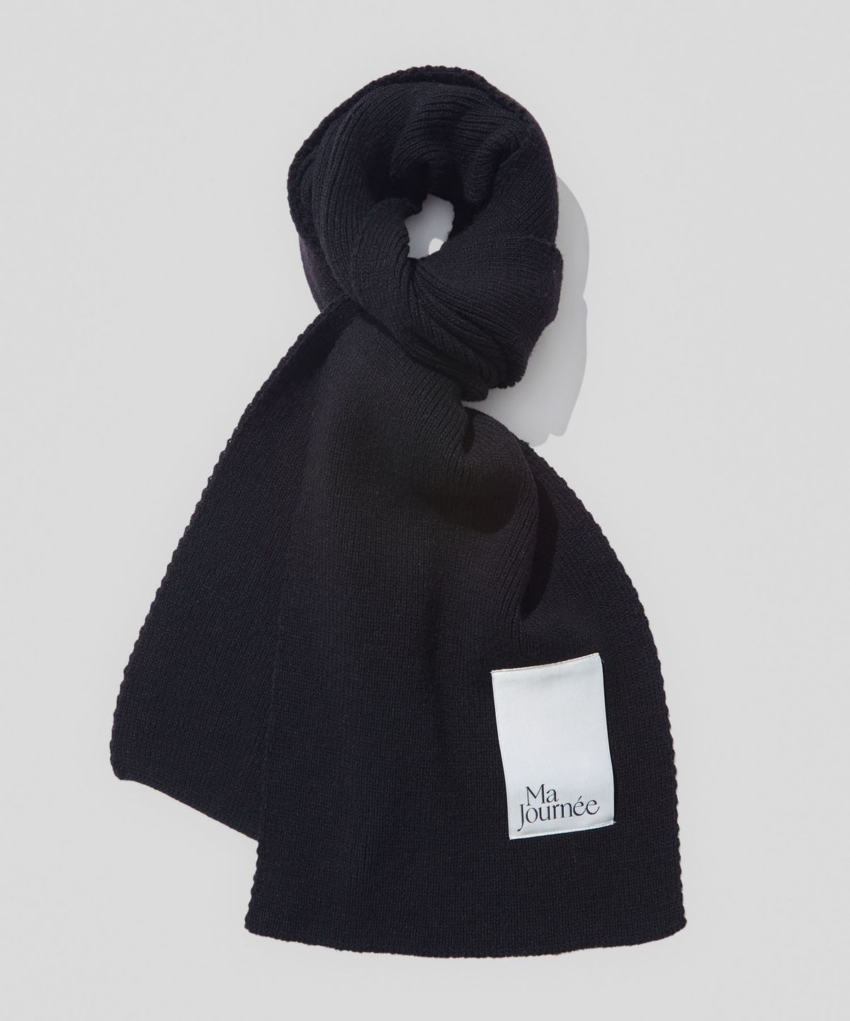 마조네(MA JOURNÉE) CASHMERE BLEND MUFFLER_BLACK