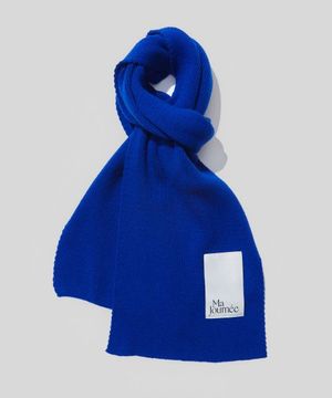 캐시미어 블렌드 머플러_코발트 블루
