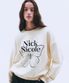 BUTTERFLY SIGNATURE SWEATSHIRT_CREAM BLACK