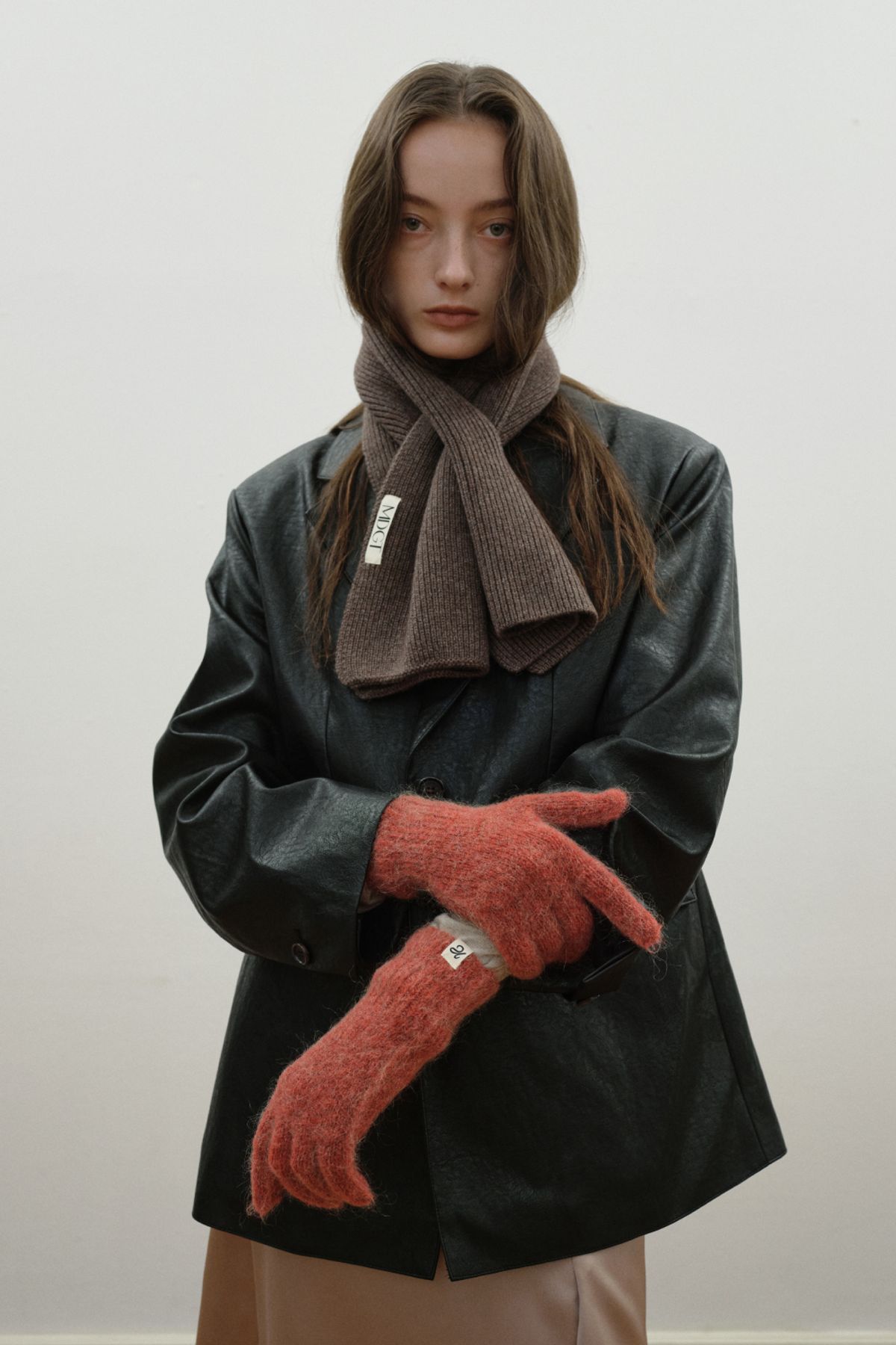 엠디지티(MDGT) Mohair Touch Gloves_Red