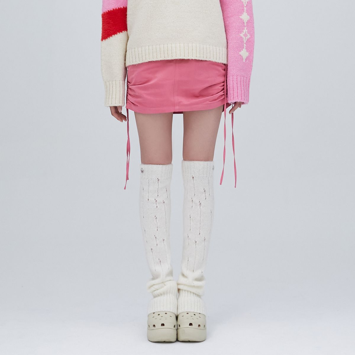 라라폭스(LALAFOX) STRING MINI SKIRT PINK BP3WS003