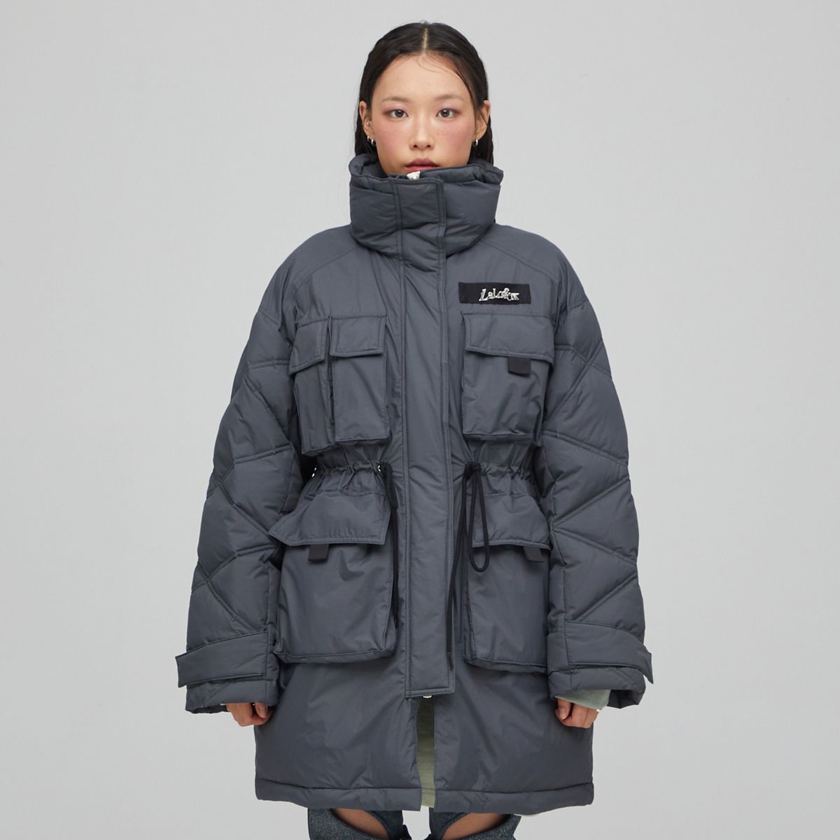 라라폭스(LALAFOX) UTILITY GOOSE DOWN JACKET CHARCOAL BP4NK004