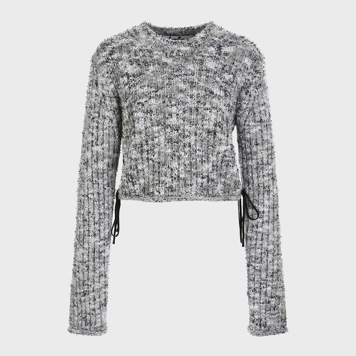 라라폭스(LALAFOX) MULITI CROP STRING KNIT CHARCOAL BP4KL004